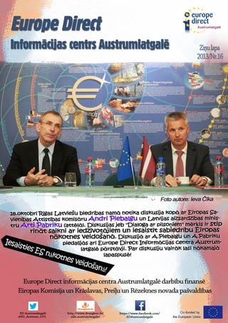 Ziņu lapa 2013 / Nr.16 - EDIC Austrumlatgalē 