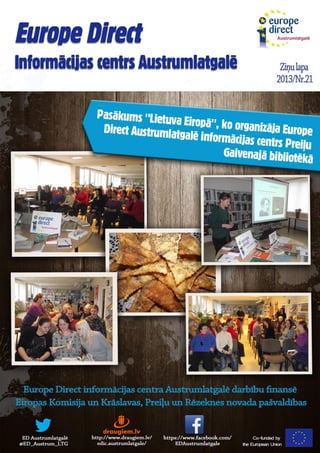  Ziņu lapa 2013 / Nr.21 - EDIC Austrumlatgalē 