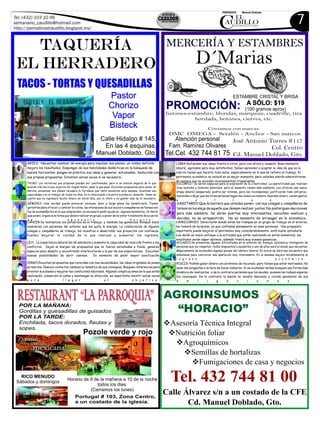 77
TAURO: Las iniciativas que proponen pueden ser cuestionadas, pero si se sienten seguros de lo que
quieren irán hacia ese objetivo sin ningún temor, pase lo que pase. Escuchen propuestas para poner en
marcha, encaminar sus planes recupera la fortaleza que tanto necesitan esta semana. Acentúen sus
capacidades con el trabajo de todos los días. En lo relacionado a la parte económica, deberán tener en
cuenta que no ingresará mucho dinero en estos días, por lo tanto a no gastar más de lo necesario.
IN n v ad p ed a , r a ar p az s be fGÉM IS :U a erd u e provocar rech zo pe o l go l o lo ne iciará. Tienen
ías p a o l in l n e s s s o s e t e sgarant ar frecer y cambiar a rut a, as inte sion s de su ocio compañero d ar a son
as e mp ñ o u emp e d , e ar e ir a al n mo n ll d aco a arl s en lo q e r n an s neces io p d yuda en gu os mentos. U ímite
e p n n or a a tarea u re l r n o p a e n ar e t e a oqu o e , g niz la q e deben a iza e grup , a es r d o est totalm n e d cuerd
e c s r i e .s n e e a o h a c r l o ..
CÁNCER:Se multiplican los esfuerzos en el trabajo, y también las ganancias. Rompan lazos
insalubres con personas del entorno que les quita la energía. La colaboración de algunos
colegas o compañeros de trabajo, los incentiva a desarrollar sus proyectos con confianza.
Pueden mejorar la calidad de lo que realizan y aumentar los ingresos.
LEO: La experiencia laboral les dá sabiduría y aumenta la capacidad de reacción frente a los
conflictos. Dejen al margen las propuestas que no fueron estudiadas a fondo, generen
espacios para debatir y encontrarán interlocutores a la par de sus expectativas. Escuchen
nuevas posibilidades de abrir caminos. Es momento de pedir mayor bonificación
VIRGO:Escuchen propuestas que coincidan con sus necesidades, las ideas originales se ponen
en marcha. Nuevos contactos cambian la temática de sus consignas. Busquen referencias para
orientar sus planes y mejorar las condiciones laborales. Algunas complicaciones en lo que están
realizando, conserven la calma y mantengan su dirección, es importante insistir varias veces
p a r a l l e g a r a l o b j e t i v o .
LIBRA:Defienden sus ideas frente a otros, pero con altura y respeto. Buen momento
laboral, agotados pero muy satisfechos. Deben aprender a aceptar la idea de que en la
vida no tienen que hacerlo todo solos, especialmente en lo que se refiere al trabajo. El
patrimonio económico no estará en su mejor momento, pero ustedes sabrán administrarse
de manera que no sucedan inconvenientes irreparables.
ESCORPIO: Se abren espacios para la expresión de la creatividad. La operatividad que realizan
trae laureles y honores laborales, pero el aumento vienen más adelante. Les ofrecen una nueva
etapa laboral inesperada, podría ser intensa, pero las recompensas justificarán todo esfuerzo.
Aprendan a dejar que las otras personas hagan las cosas a su manera. Guarden dinero, vienen gastos
e x t r a s . .
SAGITARIO:Que la barrera que ustedes ponen con sus colegas o compañeros de
tareas no los aleje de aquello que desean realizar juntos. No posterguen decisiones
para más adelante. Se abren puertas muy interesantes, escuchen analicen y
decidan, no se arrepentirán. No es momento de arriesgar en lo económico..
CAPRICORNIO: Detectarán donde están las trampas en un grupo de trabajo en el entorno,
los tomará de sorpresa, ya que confiaban plenamente en esas personas. Una propuesta
importante puede mejorar el patrimonio muy considerablemente, está bueno estudiarla.
Les darán un nuevo enfoque a la actividad que están realizando en estos momentos, los
resultados serán súper óptimos, además traerá muy buenas ganancias.
ACUARIO:Se presentan algunas dificultades en el entorno de trabajo, asistencia inteligente de
personas que los respetan, todos dispuestos a ayudarlos y uno de ellos será el aliado que necesitan.
Mágicamente se acomodan algunas piezas del tablero laboral. En breve se dará ese encuentro que
anhelaban para concretar una operación muy interesante. En la semana mejora notablemente el
i n g r e s o e c o n ó m i c o . .
PISCIS: Podrán ganar dinero con un mínimo de recursos, pero tienen que estar motivados. No
sean tan exigentes a la hora de hacer números. Si se acumulan tareas busquen una forma más
dinámica de realizarlas o de lo contrario personan que los ayuden, quienes los rodean esperan
los convoquen. De lo contrario la mente no tendrá descanso y vivirán pendiente de sus
o b l i g a c i o n e s . .
ARIES: Necesitan cambiar de energía para impulsar sus planes, un rumbo definido
mejora los resultados. Dispongan de sus habilidades dialécticas en la búsqueda de
nuevos horizontes; pongan en práctica sus ideas y generen entusiasmo. Seducirán con
sus propias propuestas. Intenten varias veces si es necesario.
 