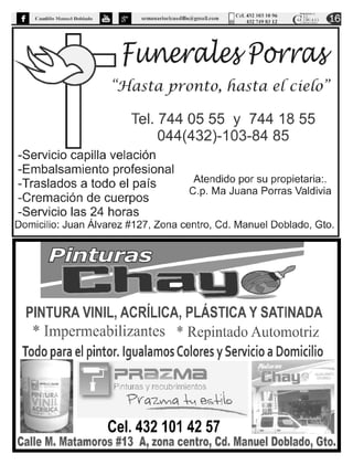 Edición caudillo manuel doblado 78