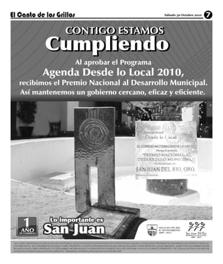 Sábado 30 Octubre 2010   7
 