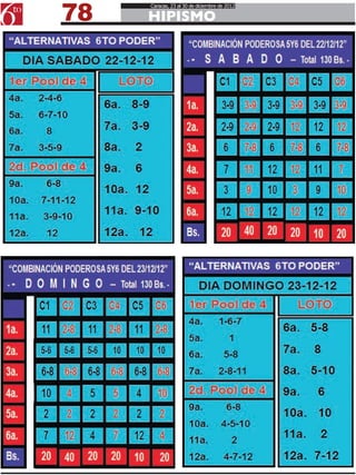 78
     Caracas, 23 al 30 de diciembre de 2012

     HIPISMO
 