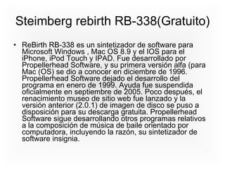 Steimberg rebirth RB-338(Gratuito) ,[object Object]