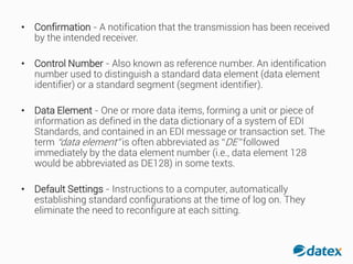 EDI Dictionary & Terminology | PPT
