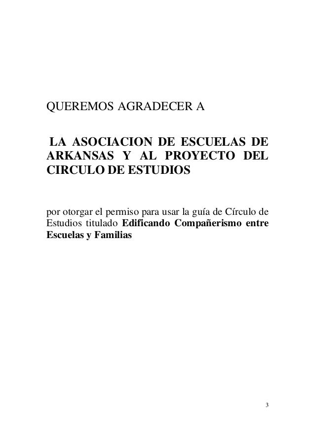 Edificando companerismo con escuelas y familias Slide 3