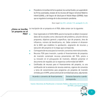 31Consultorio
Municipal
	
	
	
	
	
							
¿Cómo se inscribe
un proyecto en el
POA?
 