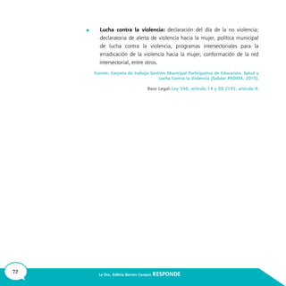 72 La Dra. Edilicia Barrios Campos RESPONDE
	
 