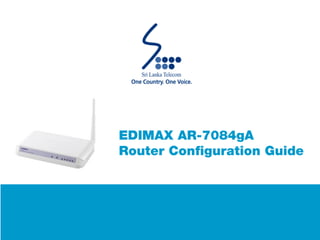 Edimax AR-7084gA Router Configuration Guide