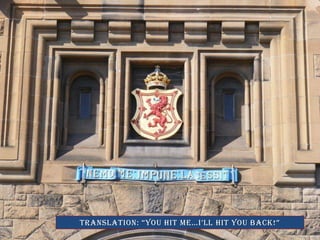 Translation: you hit meIll hit you back!