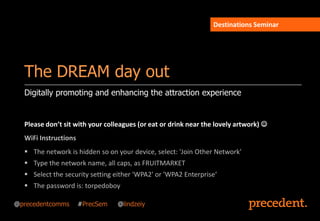 Destinations Seminar




The DREAM day out
Digitally promoting and enhancing the attraction experience
 