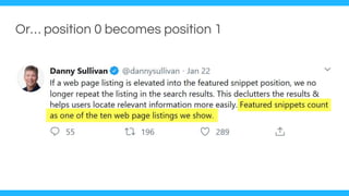 Or… position 0 becomes position 1
 