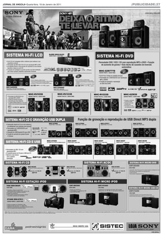 JORNAL DE ANGOLA•Quarta-feira, 19 de Janeiro de 2011   |PUBLICIDADE|27




                                                                 (103.381b)
 
