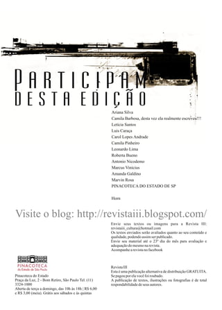 SEXTA EDIÇÃO - REVISTA III