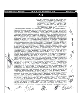 3Edição 212De 01 a 25 de Novembro de 2016Jornal Opção do Noroeste 3
Ata
 