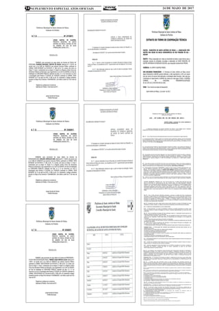 SUPLEMENTO ESPECIAL ATOS OFICIAIS 24 DE MAIO DE 201714
 