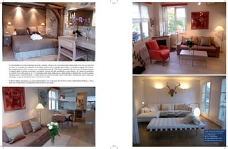 A total assistência é personalizada durante a estada. Serviços de camareira estão disponíveis uma vez por semana
ou mais, ou a pedido do hóspede. Há também serviços de concierge, guia turístico, motorista e aluguel de limusine.
Nos apartamentos, há TV a cabo com canais internacionais, DVD Player, aparelho de som com CD player, acesso
à internet grátis, cozinha e banheiro completos, lençóis de alta qualidade e para alguns, um terraço ensolarado
ou balcão com vista para o rio. O concierge pode fazer reservas em restaurantes e espetáculos e outros lugares
voltados para o entretenimento. O turista pode se orientar também pelo Guest News, publicação que mostra aos
hóspedes, o que é importante ver e conhecer em Paris.

A última cliente que alugou um dos apartamentos (3 a 10 de julho de 2010) foi a top model Abbey Kershaw, o novo
rosto da Chanel para a campanha outono/inverno 2010/2011.




                                                                                                                     Ghest Apartment Services Paris
                                                                                                                     9 Quai de Bourbon, Ile Saint
                                                                                                                     Louis 75004 Paris
                                                                                                                     Tel. 33.1.4407-0620
                                                                                                                     www.guestapartment.com
                                                                                                                     info@guestapartment.com
 