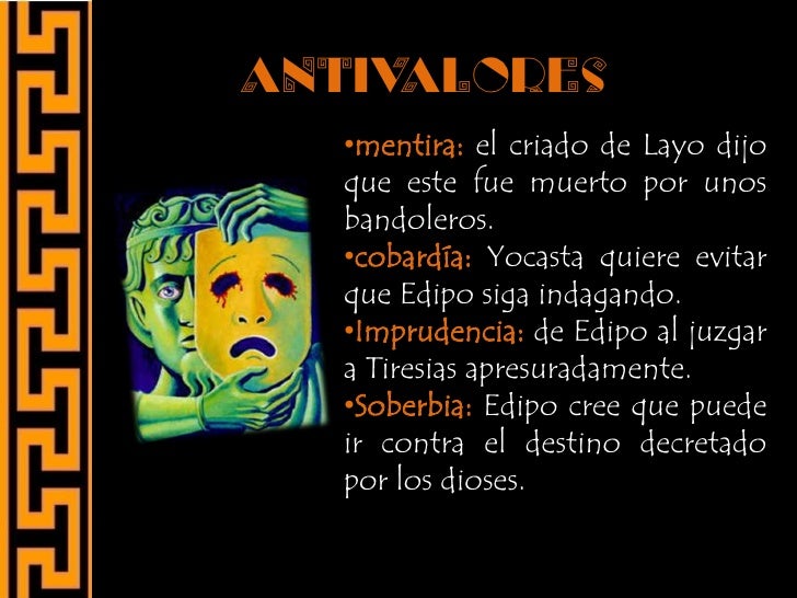 Valores Y Antivalores De Edipo Rey