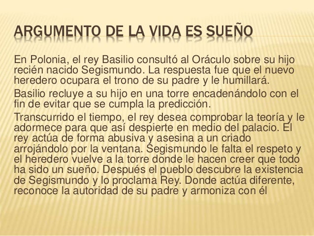 Edipo rey y la vida es sueño