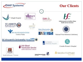 Our Clients Tallaght Hospital National Virus Reference Laboratory Cork & Tralee South Infirmary/ Victoria Coombe Women’s Hospital   