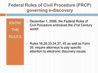 ReviewThis is where the contract attorneys come in! 		-	ESI Redaction		-	Relevancy Evaluation		-	Legal Examinations