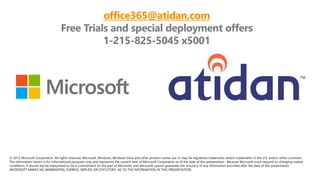 E Discovery and Archiving in Microsoft Office 365 - Presented by Atidan ...
