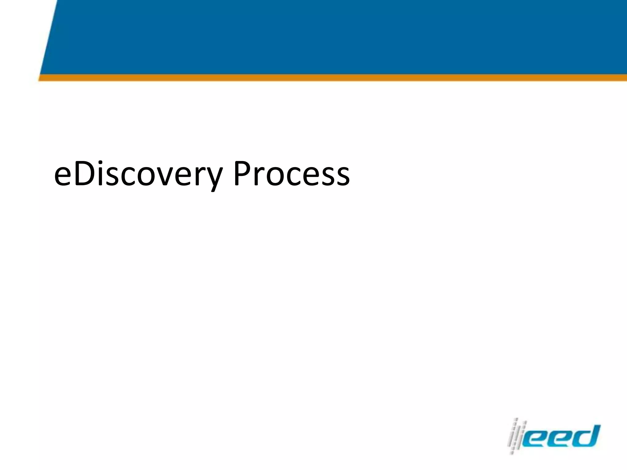 eDiscovery Process