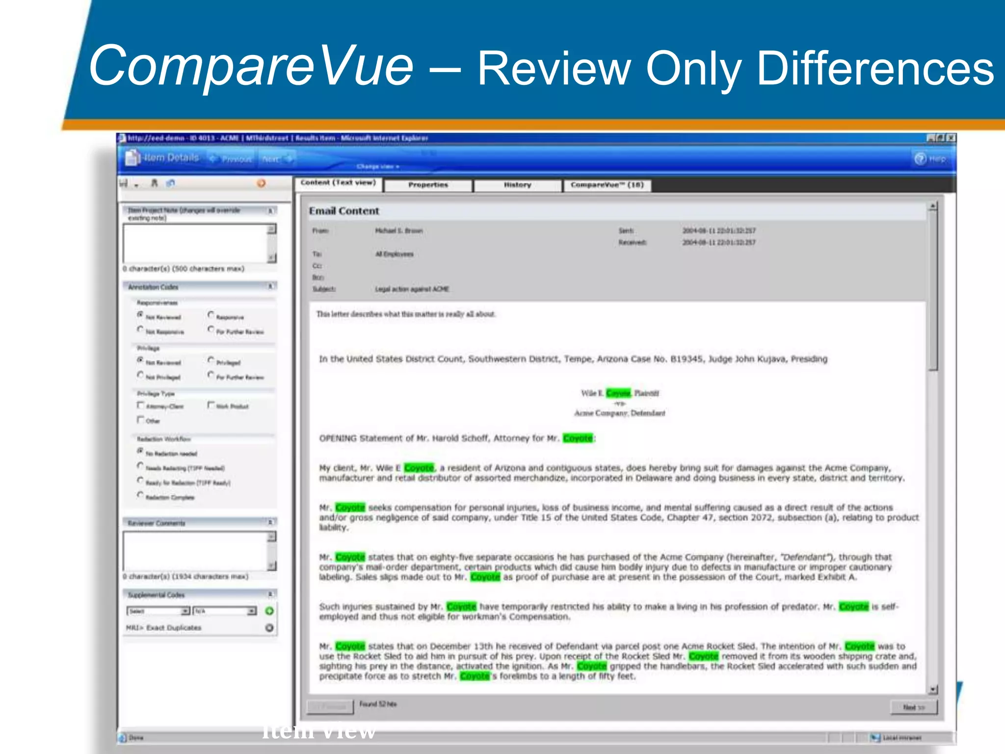 CompareVue – Relationship Clusters