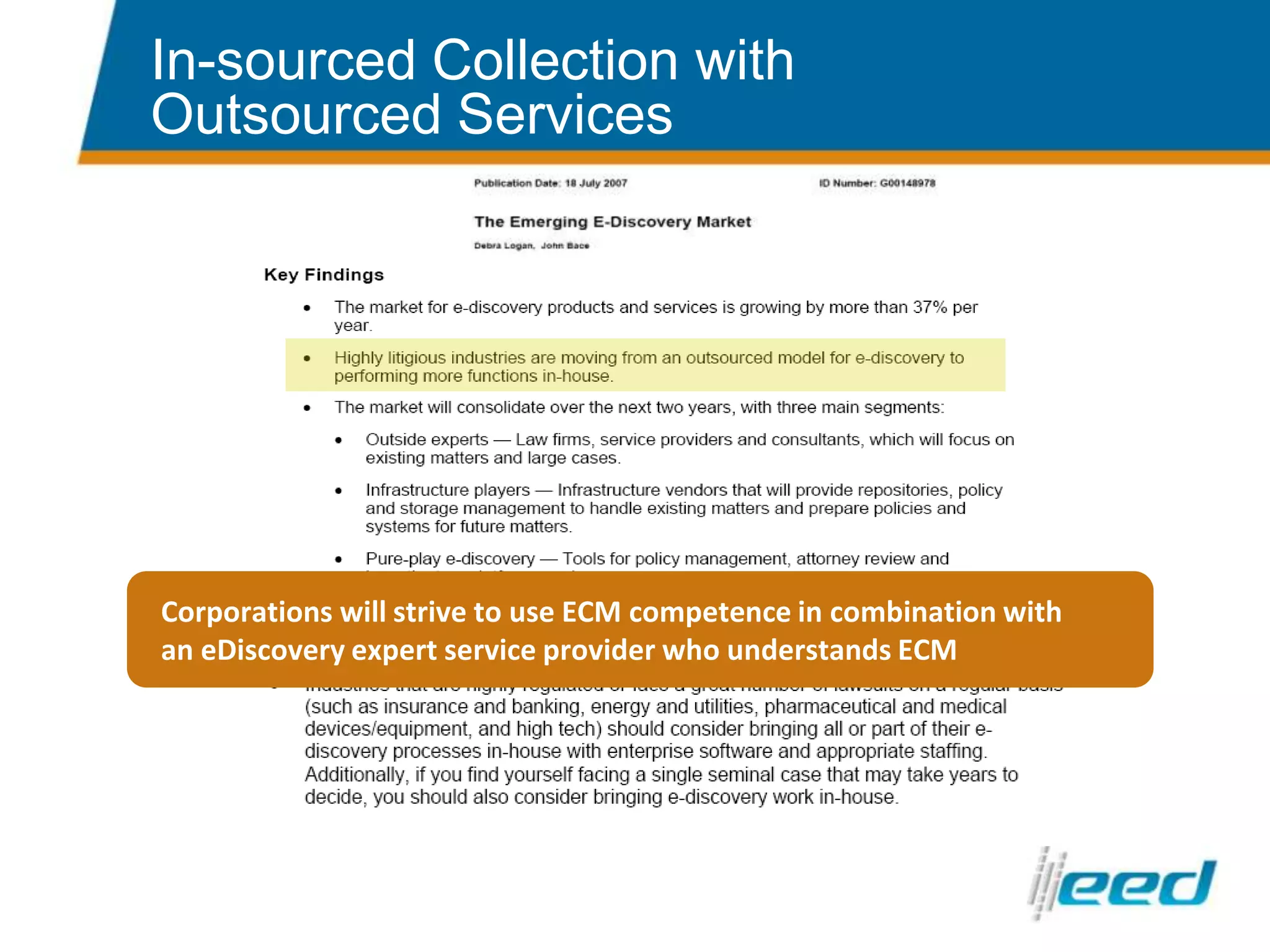 ClientLaw firm with a global pharmaceutical manufacturer and distributor clientProblemNeed to process, review & annotate data from Warsaw without transferring data from Poland or sending an “army” of personnel to manage the processSolutionDispatch a small team to set up a data processing facility and hosted review using Discovery® software systemReview in Poland
