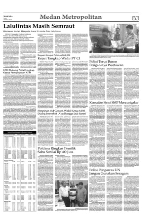 Edisi 19 Maret Medan