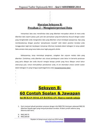 Contoh Soalan Panduan Lulus Peperiksaan Exam Ptd 2014