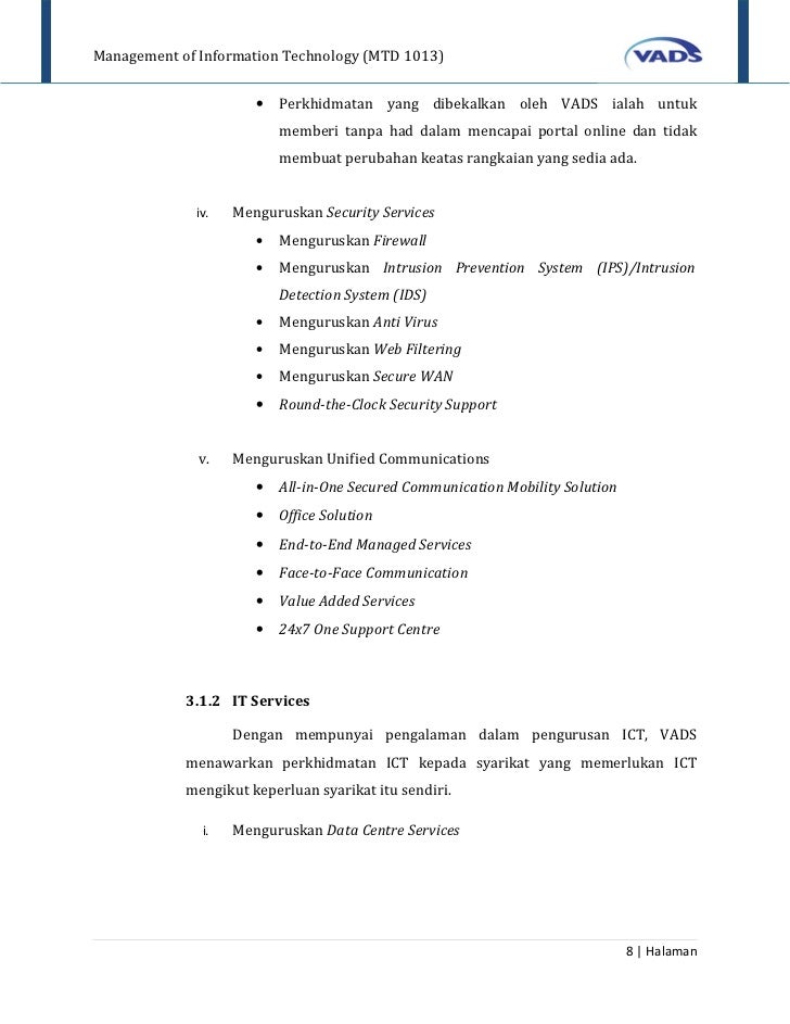 Kajian Di Syarikat Vads