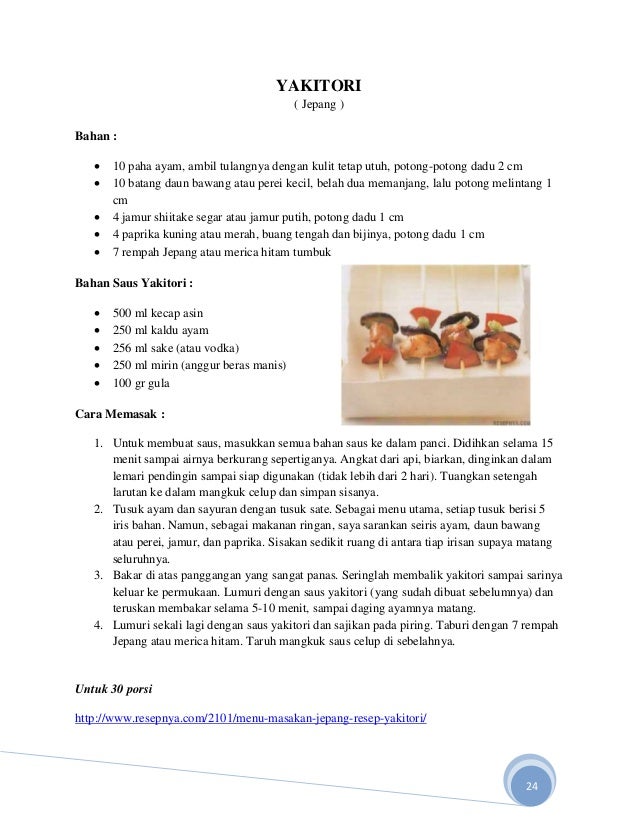 Resep Masakan Oriental