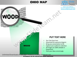 Editable vector business usa ohio state and county powerpoint maps ...