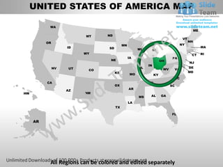 Editable vector business usa ohio state and county powerpoint maps ...