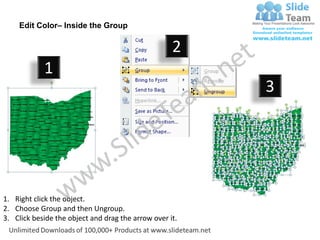 Editable vector business usa ohio state and county powerpoint maps ...