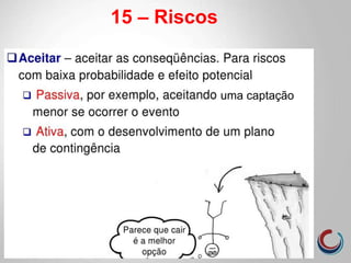 15 – Riscos
uma captação
 