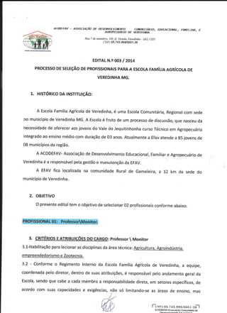 Edital EFAV