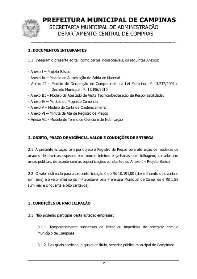 DPJ /galhos e troncos-Edital concorrência 16/2016