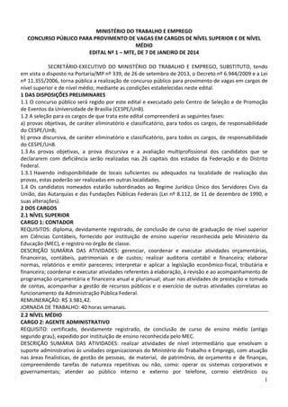 Edital do concurso Ministério do Trabalho 2014 - 450 vagas!