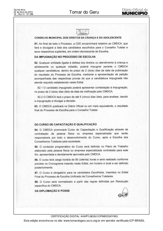 Relatorio conselho tutelar