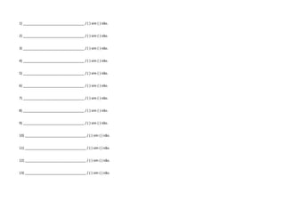 1) _________________________________ / ( ) sim ( ) não.
2) _________________________________ / ( ) sim ( ) não.
3) _________________________________ / ( ) sim ( ) não.
4) _________________________________ / ( ) sim ( ) não.
5) _________________________________ / ( ) sim ( ) não.
6) _________________________________ / ( ) sim ( ) não.
7) _________________________________ / ( ) sim ( ) não.
8) _________________________________ / ( ) sim ( ) não.
9) _________________________________ / ( ) sim ( ) não.
10) _________________________________ / ( ) sim ( ) não.
11) _________________________________ / ( ) sim ( ) não.
12) _________________________________ / ( ) sim ( ) não.
13) _________________________________ / ( ) sim ( ) não.
 