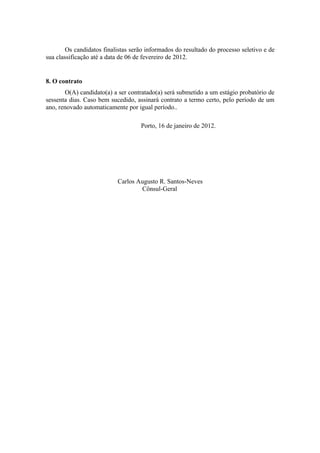 Seleção de Auxiliar Administrativo 