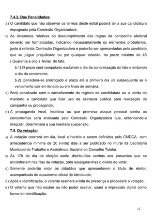 Edital Conselho Tutelar de Pirapora