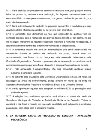 Edital Conselho Tutelar de Pirapora