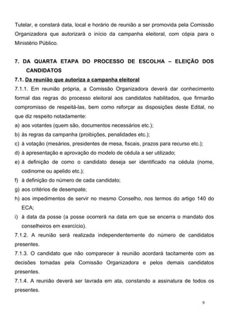 Edital Conselho Tutelar de Pirapora