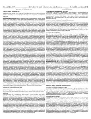 10 - Ano XCV• NÀ 177 Diário Oficial do Estado de Pernambuco - Poder Executivo Recife, 22 de setembro de 2018
ANEXO IV
CONTEÚDO PROGRAMÁTICO
1. CONHECIMENTOS DA LÍNGUA PORTUGUESA - Todos os cargos
1. Leitura e análise de textos, incluindo: 1.1. Signiﬁcado contextual de palavras e expressões; 1.2. Reconhecimento do tema ou da
idéia global do texto; 1.3. Apreensão da idéia principal e das idéias secundárias de um parágrafo; 1.4. Relações de intertextualidade. 2.
Gêneros textuais, incluindo o reconhecimento de: 2.1. Propósito ou ﬁnalidade pretendida; 2.2. Tipo textual de certos segmentos do texto:
narrativo, descritivo, argumentativo, expositivo, injuntivo (que conduz à ação); 2.3. Identiﬁcação do interlocutor ou leitor preferencial do
texto. 3. Tópicos de gramática contextualizada: 3.1. Norma da escrita padrão: acentuação gráﬁca, representação de certos fonemas,
como /s/, /z/, entre outros, pontuação. 3.2. Emprego das classes de palavras: relações de concordância e regência nominal e verbal;
ﬂexão nominal e verbal. 3.3. Relações sintático-semânticas entre termos da oração e entre orações. 3.4. Relações de referenciação e
substituição entre partes do texto
CARGO: FISCAL ESTADUAL AGROPECUÁRIO – Especialidade Medicina Veterinária
Conhecimentos Gerais em Defesa e Inspeção Sanitária Animal
1. Conhecimentos de Sistema Nacional de Informação Zoossanitária; 2. Doenças de Notiﬁcação Obrigatória ao Serviço Veterinário Oﬁcial;
3. Programas sanitários nacionais: Programa Nacional de Sanidade Avícola – PNSA, Programa Nacional de Controle e Erradicação da
Brucelose e da Tuberculose – PNCEBT, Programa Nacional de Sanidade dos Equinos – PNSE, Programa Nacional de Erradicação da
Febre Aftosa – PNEFA; Programa Nacional de Sanidade Apícola – PNSAp; Programa Nacional de Controle da Raiva dos Herbívoros –
PNCRH; Programa Nacional de Prevenção e Vigilância da Encefalopatia Espongiforme Bovina – PNEEB; Programa Nacional de Sanidade
dos Caprinos e Ovinos – PNSCO; Programa Nacional de Sanidade dos Suídeos – PNSS; Programa Nacional de Sanidade de Animais
Aquáticos de Cultivo. 4. Inspeção de Produtos de Origem Animal: boas práticas de fabricação, Classiﬁcação dos Estabelecimentos,
Fluxograma de Abate de Bovinos, Bubalinos, Suínos, Inspeção Industrial e Sanitária do Leite e seus derivados, Mel e seus derivados,
Ovos e seus derivados e Pescados e seus derivados, Abate de Aves e pequenos Animais. 5. Patógenos de interesse de saúde pública
implicados em surtos alimentares por consumo de produtos de origem animal.
Conhecimentos Especíﬁcos (Legislação):
1. Defesa Sanitária Animal: Lei Estadual 12.228 de 21.06.2002 - Institui a defesa sanitária animal no Estado de PE, Decreto Estadual
27.687 de 28.02.2005 - Regulamenta a Lei 12.228. 2. Programa Nacional de Erradicação da Febre Aftosa (PNEFA): Calendário
de vacinação/2017, ﬂuxograma de doença vesicular; IN 16/16.06.2014 - Reconhece livre de aftosa com vacinação;IN 44/02.10.2007 -
Diretrizes gerais para a Erradicação e a Prevenção da Febre Aftosa; Manual de vigilância veterinária - Outubro/2007; Manual - Orientação
para ﬁscalização do comércio de vacinas contra a febre aftosa e para controle e avaliação das etapas de vacinação - agosto/2005;
Plano de ação para febre aftosa, volume I - 2009; PNEFA - Responsabilidades compartilhadas; Manual de Procedimentos para atenção
às ocorrências de febre aftosa e outras enfermidades vesiculares - PANAFTOSA - OPAS/OMS, 2007; Mapa - zona livre de febre aftosa
com reconhecimento da OIE/2014. 3. Programa Nacional de Controle e Erradicação da Brucelose e Tuberculose (PNCEBT): IN
02/10.01.2001 - PNCEBT, IN SDA 10/03.03.2017 - Regulamento Técnico do PNCEBT; IN 30/07.06.2006 - normas de habilitação de
médicos veterinários. 4. Programa Nacional de Sanidade das Aves (PNSA): IN SDA 17/07.04.2006 - Plano Nacional de Prevenção da
Inﬂuenza Aviária e de Controle e Prevenção da Doença de Newcastle; Portaria Mapa 193/19.09.1994 - Institui o PNSA; IN 56/06.12.2007 -
Estabelece os procedimentos para registro, ﬁscalização e controle de estabelecimentos avícolas de reprodução e comerciais; IN SDA 10/
11.04.2013 - programa de gestão de risco diferenciado;IN SDA 08/17.02.2017 - Altera a Instrução Normativa nº 10, de 11.04.2013; IN SDA
32/13.05.2002 - Aprova as Normas Técnicas de Vigilância para doença de Newcastle e Inﬂuenza Aviária, e de controle e erradicação para
a doença de Newcastle; IN SDA 21/21.10.2014 - Estabelece as normas técnicas de Certiﬁcação Sanitária da Compartimentação da Cadeia
Produtiva Avícola das granjas de reprodução, de corte e incubatórios, de galinhas ou perus, para a infecção por inﬂuenza aviária e doença
de Newcastle; IN SDA 78/03.11.2003 - Normas Técnicas para Controle e Certiﬁcação de Núcleos e Estabelecimentos Avícolas como
livres de salmonelas; IN SDA 20/ 21/10.2016 - Controle e o monitoramento de Salmonella spp. nos estabelecimentos avícolas comerciais
de frangos e perus de corte e nos estabelecimentos de abate de frangos, galinhas, perus de corte e reprodução; IN SDA 44/23.08.2001
- Controle e a Certiﬁcação de Núcleos e Estabelecimentos Avícolas para a Micoplasmose Aviária. IN SDA Conjunta nº 02/21.02.2003
- Regulamento técnico para registro, ﬁscalização e controle sanitário dos estabelecimentos de incubação, de criação e alojamento de
ratitas. 5. Programa Nacional de Controle e Erradicação da Raiva e outras Encefalopatias: Manual de colheita de amostras em
produtos destinados à alimentação de ruminantes, em propriedades rurais: MAPA/SDA/DSA, 2005. Controle da raiva dos herbívoros:
manual técnico 2009 /MAPA. Secretaria de Defesa Agropecuária. – Brasília, 2009; IN SDA 08/12.04.2012 - Critérios para o diagnóstico de
raiva; Portaria SDA 168/27.09.2005 - Manual Técnico para o Controle da Raiva dos Herbívoros; IN 05/01.04.2002 - Normas técnicas para
controle da raiva dos herbívoros e atualiza a inclusão da Encefalopatia Espongiforme Bovina - EEB, scrapie e outras doenças. IN SDA
69/13.12.2002 - Uso de um selo de garantia (holográﬁco) nos frascos de vacinas contra a raiva dos herbívoros. 6. Programa Nacional
de Sanidade Suídea: IN 25/19.07.2016 - Declara a zona livre de PSC do Brasil e estabelece os requisitos para o ingresso de suínos,
seus produtos, subprodutos e amostras biológicas para diagnóstico na zona livre; IN 08/03.04.2007 - Controle e a erradicação da Doença
de Aujeszky (DA) em Suídeos domésticos; IN 47/10.12.2004.- Regulamento Técnico do Programa Nacional de Sanidade dos Suídeos;
IN 27/20.04.2004 - Plano de Contingência para Peste Suína Clássica; IN 06/09.03.2004 - Normas para a erradicação da peste suína
clássica (PSC); IN 19/15.02.2002 - Normas a serem cumpridas para a certiﬁcação de Granjas de Reprodutores Suídeos. 7. Programa
Nacional de Sanidade Equidea - PNSE: IN nº 24/05.04.2004 –Normas para o Controle e a Erradicação do Mormo; IN nº 45/15.06.2004 -
Prevenção e o Controle da Anemia Infecciosa Eqüina - A.I.E. 8. Produtos veterinários: Decreto Nº 8.840/24.08.2016 - Altera o Anexo
ao Decreto nº 5.053, de 22.04.2004, que aprova o Regulamento de ﬁscalização de produtos de uso veterinário e dos estabelecimentos
que os fabriquem ou comerciem; IN SDA 25/ 08.11.2012 ANEXO I - Substâncias sujeitas a controle especial, quando destinadas ao
uso veterinário e dos produtos de uso veterinário que as contenham Lista A1: Substâncias Entorpecentes. 9. Notiﬁcação obrigatória:
IN 50/ 24.09.2013 - Altera a lista de passíveis doenças da aplicação de medidas de defesa sanitária animal, previstas no art. 61
do Regulamento do Serviço de Defesa Sanitária Animal - Decreto nº 24.548/03.07.1934, na forma do Anexo. 10. SUASA: Decreto
Nº 5.741/30.03.2006 - Regulamenta os arts. 27-A, 28-A e 29-A da Lei nº 8.171, de 17.01.1991, organiza o Sistema Uniﬁcado de
Atenção à Sanidade Agropecuária. 11. Trânsito: Manual de procedimento operacional padrão para o trânsito de subprodutos de
origem animal, emissão de CIS-E e credenciamento de médicos veterinários particulares - Versão 1.0; Manual de preenchimento para
emissão de GTA de bovinos e bubalinos versão 23.0; Manual de preenchimento para emissão de GTA e matéria-prima de animais
aquáticos - Versão 7.0; Manual de preenchimento para emissão de GTA de animais silvestres versão 5.0; Manual de preenchimento
para emissão de GTA de equideos - Versão 18.0; Manual de preenchimento para emissão de GTA de abelhas, bicho da seda e
outros invertebrados terrestres - Versão 4.0; Manual de preenchimento para emissão de GTA para suídeos - Versão 10.0; Manual de
preenchimento para emissão de GTA de aves e ovos férteis com ﬁnalidade de produção de carne, ovos e material genético - Versão
9.0; Manual de preenchimento para emissão ode GTA de ovinos e caprinos - Versão 7.0. 12. Inspeção de POA: IN 62, DE 29.12. 2011 -
Regulamento Técnico de Produção, Identidade e Qualidade do Leite tipo A, o Regulamento Técnico de Identidade e Qualidade de Leite
Cru Refrigerado, o Regulamento Técnico de Identidade e Qualidade de Leite Pasteurizado e o Regulamento Técnico da Coleta de Leite
Cru Refrigerado e seu Transporte a Granel, e Anexos; Decreto Nº 9.013/29.03.2017 - Regulamenta a Lei nº 1.283/18.12.1950, e a Lei
nº 7.889/23.11.1989, que dispõem sobre a inspeção industrial e sanitária de produtos de origem animal. Decreto Nº 30.691/ 29.03.1952
- Capítulo Rotulagem - Seção I - Rotulagem em Geral, Seção II - Rotulagem em particular (Arts 794 a 829). IN nº 05/14.02.2017/
MAPA: Requisitos para avaliação de equivalência ao Sistema Uniﬁcado de Atenção à Sanidade Agropecuária relativos à estrutura
física, dependências e equipamentos de estabelecimento agroindustrial de pequeno porte de produtos de origem animal. Lei Estadual
13.376/20.12.2007 - Processo de Produção do Queijo Artesanal e dá outras providências e suas alterações (Lei 15.192/13.12.2013 e
a Lei 14.933 de 04.04.2013). Lei Estadual 15.193/13.12.2013 - Licença Sanitária de Estabelecimento Agroindustrial Rural de Pequeno
Porte no Estado; Decreto 42.109 - Habilitação e o licenciamento sanitário do Estabelecimento Agroindustrial Rural de Pequeno Porte
que regulamenta a Lei 15.193.
CARGO: FISCAL ESTADUAL AGROPECUÁRIO – Especialidade Agronomia
Conhecimentos Gerais em Defesa e Inspeção Sanitária Vegetal:
1. Fitossanidade: Fitopatologia e Entomologia. 2. Controle de plantas daninhas. 3. Pragas Quarentenárias ausentes A1, pragas
quarentenárias presentes A2 e Não Quarentenárias Regulamentadas. 4. Manejo integrado de pragas. Quarentena vegetal. Área Livre
de Praga - ALP, Local Livre de Praga- LLP, Sistema de Mitigação de Riscos de Praga - SMRP ou Área de Baixa Prevalência de Praga
- ABPP. 5. Certiﬁcação ﬁtossanitária de origem. 6. Pragas de importância quarentenária e econômica para as culturas do mamão,
manga, banana, família das cucurbitáceas, uva, citrus e palma. 7. Permissão de Trânsito Vegetal - PTV. 8. Agrotóxicos: Tecnologia de
aplicação. Receituário Agronômico. Uso correto e seguro de agrotóxicos e aﬁns. Destinação ﬁnal de embalagens vazias de agrotóxicos.
9. Equipamentos de Proteção Individual para o uso de agrotóxicos. 10. Toxicologia, classiﬁcação e tipos de agrotóxicos. 11. Transporte de
agrotóxicos. 12. Armazenamento de agrotóxicos. 13. Resíduos de agrotóxicos em alimentos.
Conhecimentos Especíﬁcos (Legislação):
1. Legislação federal: Agrotóxicos: (Lei nº. 7802/89 - Decreto nº. 4074/02 - Resolução CONAMA nº 465, de 05/12/2014 );Sementes
e mudas (Lei no
10.711/03 - Decreto nº 5.153/04), Agricultura Orgânica (Lei nº 10831/2003 e Decreto Nº 6.323/2007), Defesa vegetal
(Decreto nº 24.114/34 - Lei nº 9.712/98); SUASA (Decreto nº 5.741/06); Pragas quarentenárias A1 e A2 ( IN nº 52 de 20/11/2007 – IN
nº 41, de 01/07/2008 - IN nº 59 18/12/2013 - IN nº 12, de 23/05/2014 - IN nº 32, de 03/09/ 2014 - IN nº 42, de 09/12/2014 - IN n°26
de 14/09/2015); CFO e CFOC (IN n° 33, de 24/08/2016); PTV (IN nº 28, de 24/08/2016); cancro bacteriano da videira (IN nº 2, de
06/02/2014); Cancro Europeu das Pomáceas (IN nº 20, de 20/06/2013); palma forrageira (IN nº 23, de 29/05/2007); Huanglongbing – HLB
– Greening (IN nº 53, de 16/10/2008). ALP Moko da Bananeira (IN nº 17, de 27/05/2009); Pernambuco como área livre da praga Moko
da Bananeira (IN n°29 de 3/12/2013); Sigatoka Negra ALP( Instrução Normativa nº 17, de 31/05/2005 – IN SAD n°4 de 27/03/2012 ); ALP
Pernambuco (IN n° 44, de 19/12/2007); Praga Mancha Preta ou Pinta Preta dos Citros ( IN nº 3, de 08/01/2008 – IN nº 1, de 05/01/2009);
APF no Vale do São Francisco (IN n° 45, de 29/08/2006); SMR mosca-das-frutas em cultivos de mangueira (IN n°20, de 13/07/2010); SMR
Mosca-das-frutas Pernambuco (IN n°13 de 16/07/2012);mosca da carambola ( Portaria SDA n° 21, de 25 de março de 1999 - IN SDA nº
9, de 9 de março de 2011); Sirex noctilio (Portaria nº 125, de 3 de agosto de 1998). Seca bacteriana da goiabeira (IN n°1 de 21/01/2000);
Amarelecimento letal do coqueiro (IN n° 47/24.09.2013); Anthonomus tomentosus (IN n°19 de 16/09/2014); acaro hindu dos Citros (IN
n°08 de 17/04/2012 – IN n°06/2013). 2. Legislação estadual: Criação da ADAGRO (lei 15.919/16). Agrotóxicos (lei 12753/05 – decreto
31246/07 – Portaria Adagro n°81/14 - Portaria adagro 51/10 - Portaria Adagro n°46/17). Defesa vegetal ( lei 12503/03); Mosca-das-frutas
(Portaria Adagro N°24 de 20 de fevereiro de 2015 - Portaria Adagro N°008/2013, de 18 de fevereiro de 2013); cancro bacteriano da videira
(Portaria Adagro N°18 de 19 de março de 2013); Sigatoka negra (Portaria N°98 de 29 de outubro de 2007); CFO (Portaria Adagro N°67
de 13 de agosto de 2007); Cochonilha do Carmim (Portaria Adagro N°14 de 16 de junho de 2006).
ANEXO III
ATRIBUIÇÕES E REMUNERAÇÃO DOS CARGOS
1. DO FISCAL ESTADUAL AGROPECUÁRIO (FEA)
REMUNERAÇÃO MENSAL: i. Simbologia: FEANível 1, ii.Salário Base: R$ 4.228,81 (quatro mil duzentos e vinte e oito reais e oitenta e um centavos),
iii. Benefício de ValeAlimentação: R$ 246,40 (duzentos e quarenta e seis reais e quarenta centavos), iv.Auxílio de Suporte Técnico-Agropecuário: R$
385,00 (trezentos e oitenta e cinco reais) perfazendo o total de R$ 4.860,21 (quatro mil, oitocentos e sessenta reais e vinte e um centavos).
ATRIBUIÇÕES:
a) Especialidade Medicina Veterinária: Desempenhar atividades relacionadas com auditoria, planejamento, organização, execução
e controle de ações, projetos e programas de defesa e inspeção animal; Executar ações de defesa, inspeção e ﬁscalização sanitária
animal e inspeção e ﬁscalização da produção, comercialização, propaganda, publicidade, distribuição e do armazenamento de produtos
e subprodutos de origem animal de seus derivados bem como dos insumos agropecuários; Coordenar e executar a política de normas
técnicas e cientíﬁcas no âmbito agropecuário; Auditar, planejar, executar e supervisionar os programas, atividades e ações de defesa e
inspeção animal, previstas ou delegadas de acordo com a legislação vigente; Auditar, ﬁscalizar, inspecionar, supervisionar e monitorar
as condições sanitárias da produção animal no âmbito estadual e municipal; Auditar os Serviços de Inspeção Municipal mediante
convênios especíﬁcos ou demandas de outros órgãos oﬁciais; Apreender produtos impróprios para o consumo humano ou animal, autuar
infratores de legislação de regência e aplicar as sanções administrativas; Auditar e controlar os processos de qualidade, higiene e
beneﬁciamento tecnológico na indústria, e a correta destinação dos seus resíduos; Auditar e ﬁscalizar o controle da cadeia do frio, o
estado de conservação e as condições de armazenamento dos produtos de origem animal, garantindo a sua inocuidade e qualidade;
Realizar inspeção e ﬁscalização zoossanitária em propriedades rurais, estabelecimentos agropecuários, agroindústrias, empresas
prestadoras de serviços e estabelecimentos comerciais, mediante ações de prevenção e controle das pragas e doenças dos animais;
Fiscalizar, inspecionar e controlar os serviços de produção, comercialização, utilização, transporte e ingresso de animais, produtos e
subprodutos de origem animal, insumos agropecuários e de materiais biológicos de interesse veterinário em todo o território do Estado de
Pernambuco; Realizar análise qualitativa de risco de origem respaldada na ﬁscalização e controle de trânsito de animais, seus produtos
e subprodutos; Realizar coletas de amostras ﬁscais para análises laboratoriais microbiológicas e físico-químicas, visando assegurar a
saúde pública, obedecendo aos procedimentos técnicos dos órgãos oﬁciais para a realização das referidas coletas; Auditar ﬁscalizar e
inspecionar o comércio de produtos de uso veterinário; Desempenhar a vigilância epidemiológica de natureza zoosanitária e desenvolver
ações de emergência, visando a prevenção, controle e erradicação de focos de pragas e doenças; Emitir documentos ﬁscais, laudos
oﬁciais, relatórios e pareceres técnicos zoossanitários; Autorizar ou suspender a realização de eventos agropecuários que envolvam
concentração de animais; Auditar e ﬁscalizar projetos de construção, instalação e ampliação de estabelecimentos que armazenem,
transportem, manipulem ou industrializem produtos, subprodutos, insumos de origem animal orientando quanto aos aspectos sanitários e
técnicos necessários ao funcionamento dos referidos estabelecimentos, emitindo seus respectivos laudos para ﬁ ns de registro; Auditar,
ﬁscalizar e interditar estabelecimento público ou particular, por descumprimento de medidas sanitárias proﬁ láticas, preventivas ou
cautelares, requerendo documentos relativos à atividade ﬁscalizada; Aplicar multas e outras sanções aos infratores de leis, regulamentos,
portarias e normas administrativas de ﬁscalização, inspeção e defesa sanitária animal; Exercer o poder de polícia para efetuar o sequestro
de animais; Interditar propriedades, proibir o trânsito de animais, seus produtos e subprodutos; Determinar a quarentena animal, bem
como o sacrifício e destruição de animais, seus produtos e subprodutos quando houver suspeita ou diagnóstico conclusivo de doenças
com iminente perigo à saúde de pessoas e animais, conforme a legislação federal e estadual pertinente; Supervisionar auditorias técnicas
especíﬁcas para avaliação dos processos de certiﬁcação quanto à rastreabilidade de animais, seus produtos e subprodutos, assim
como os serviços prestados e executados no âmbito da atividade de defesa e inspeção animal, mediante programas de qualidade e
segurança; Auditar e ﬁscalizar o cumprimento da legislação federal agropecuária, das normas de saúde pública, das normas do código
de proteção do consumidor, e das normas internacional, nacional e estadual nos processos de ﬁscalização, vigilância, inspeção e defesa
sanitária animal; Propor, executar e articular políticas e programas voltados à educação e comunicação social no âmbito da ﬁscalização,
vigilância, defesa e inspeção agropecuária, com vistas à sanidade animal, ou a quaisquer outras funções relacionadas à ADAGRO;
Auditar a implantação de programas de autocontrole higiênico-sanitário, bem como o seu planejamento e a sua operacionalização por
meio dos registros realizados, na área que lhe compete; Exercer as demais atividades inerentes à competência da Agência de Defesa e
Fiscalização Agropecuária do Estado de Pernambuco – ADAGRO, que lhes forem legalmente atribuídas;
b) Especialidade Agronomia: Desempenhar atividades relacionadas com auditoria, planejamento, organização, execução e controle de
ações, projetos e programas de defesa e inspeção vegetal; Executar ações de defesa, inspeção e ﬁscalização ﬁtossanitária, inspeção
e ﬁscalização da produção, comercialização, propaganda, publicidade, distribuição e do armazenamento de produtos e subprodutos de
origem vegetal e de seus derivados bem como dos insumos vegetais; Coordenar e executar a política de normas técnicas e cientíﬁcas no
âmbito agropecuário; Auditar, planejar, executar e supervisionar os programas, atividades e ações de defesa e inspeção vegetal previstas
ou delegadas de acordo com a legislação vigente; Auditar, ﬁscalizar, inspecionar, supervisionar e monitorar as condições sanitárias
da produção agropecuária no âmbito estadual e municipal; Apreender produtos impróprios para o consumo humano ou animal, autuar
infratores de legislação de regência e aplicar as sanções administrativas; Auditar e controlar os processos de qualidade, higiene e
beneﬁciamento tecnológico na indústria, e a correta destinação dos seus resíduos; Auditar e ﬁscalizar o controle da cadeia do frio, o
estado de conservação e as condições de armazenamento dos produtos de origem vegetal, garantindo a inocuidade e qualidade dos
produtos de origem vegetal; Realizar inspeção e ﬁscalização ﬁtossanitária em propriedades rurais, estabelecimentos agropecuários,
agroindústrias, empresas prestadoras de serviços e estabelecimentos comerciais, mediante ações de prevenção e controle das pragas
e doenças dos vegetais; Fiscalizar, inspecionar, controlar os serviços de produção, comercialização, utilização, transporte e ingresso de
vegetais, seus produtos, subprodutos, insumos e materiais biológicos de interesse agrícola em todo o território do Estado de Pernambuco;
Realizar análise qualitativa de risco de origem respaldada na ﬁscalização e controle de trânsito de vegetais, seus produtos e subprodutos;
Realizar coletas de amostras ﬁscais para análises laboratoriais microbiológicas e físico-químicas, visando a assegurar a saúde pública,
obedecendo aos procedimentos técnicos dos órgãos oﬁciais para a realização das referidas coletas; Auditar e ﬁscalizar o comércio, o
armazenamento, a distribuição, o transporte, o uso e a aplicação de agrotóxicos seus componentes e aﬁns, biofertilizantes, fertilizantes
químicos, a devolução e a destinação ﬁnal de suas embalagens vazias, bem como executar o programa estadual de controle de
resíduos de agrotóxicos em produtos de origem vegetal e animal; Desempenhar a vigilância epidemiológica de natureza ﬁtossanitária
e desenvolver ações de emergência, visando a prevenção, controle e erradicação de focos de pragas e doenças; Emitir documentos
ﬁscais, laudos oﬁciais, relatórios e pareceres técnicos ﬁtossanitários; Auditar e ﬁscalizar projetos de construção, instalação e ampliação
de estabelecimentos que armazenem, transportem, manipulem ou industrializem produtos, subprodutos, insumos de origem vegetal,
orientando quanto aos aspectos sanitários e técnicos necessários ao funcionamento dos referidos estabelecimentos, emitindo seus
respectivos laudos para ﬁns de registro; Auditar, ﬁscalizar e interditar estabelecimento público ou particular, por descumprimento de
medidas sanitárias proﬁláticas, preventivas ou cautelares, requerendo documentos relativos à atividade ﬁscalizada; Aplicar multas e
outras sanções aos infratores de leis, regulamentos, portarias e normas administrativas de ﬁscalização, inspeção e defesa sanitária;
Exercer o poder de polícia para efetuar o sequestro de vegetais; Interditar propriedades, proibir o trânsito de vegetais, seus produtos e
subprodutos; Determinar a destruição de culturas agrícolas e de seus restos culturais, quando houver suspeita ou diagnóstico conclusivo
de doenças ou contaminação por agrotóxicos com iminente perigo à saúde de pessoas, animais e vegetais, conforme a legislação federal
e estadual pertinente; Supervisionar auditorias técnicas especíﬁcas para avaliação dos processos de certiﬁcação quanto à rastreabilidade
de vegetais, seus produtos e subprodutos, assim como os serviços prestados e executados no âmbito da atividade de defesa e inspeção
vegetal, mediante programas de qualidade e segurança; Auditar e ﬁscalizar o cumprimento da legislação federal ﬁtossanitária, das
normas do código de proteção do consumidor, e das normas internacional, nacional e estadual nos processos de ﬁscalização, vigilância,
inspeção e defesa sanitária vegetal; Propor, executar e articular políticas e programas voltados à educação e comunicação social no
âmbito da ﬁscalização, vigilância, defesa e inspeção vegetal, com vistas à sanidade animal e vegetal, ou a quaisquer outras funções
relacionadas à ADAGRO; Auditar a implantação de programas de autocontrole higiênico-sanitário, bem como o seu planejamento e a sua
operacionalização por meio dos registros realizados, na área que lhe compete; Exercer as demais atividades inerentes à competência da
Agência de Defesa e Fiscalização Agropecuária do Estado de Pernambuco - ADAGRO, que lhes forem legalmente atribuídas;
2. DO ASSISTENTE DE DEFESA AGROPECUÁRIA (AsDA)
REMUNERAÇÃO MENSAL
Simbologia: AsDA Nível 1, ii.Salário Base: R$ 2.128,53 (dois mil cento e vinte e oito reais e cinquenta e três centavos), iii. Benefício de
Vale Alimentação: R$ 246,40 (duzentos e quarenta e seis reais e quarenta centavos), iv. Auxílio de Suporte Técnico-Agropecuário: R$
227,00 (duzentos e vinte e sete reais), perfazendo o total de R$ 2.601,93 (dois mil, seiscentos e um reais e noventa e três centavos).
ATRIBUIÇÕES:
Atuar supletivamente nas ações de defesa agropecuária, inspeção, ﬁscalização e controle de ocorrências que possam propiciar a
disseminação de doenças e pragas em animais ou vegetais; Apoiar as ações de combate ao comércio de produtos clandestinos, no
controle do estado de conservação e das condições de armazenamento de produtos de origem animal e vegetal, visando prevenir a
saúde dos consumidores; Auxiliar nas atividades de vigilância agropecuária mediante visitas a propriedades rurais e na ﬁscalização de
estabelecimentos que comercializem produtos agropecuários; Atuar na ﬁscalização do controle de trânsito em postos de ﬁscalização e
barreiras móveis, dentro da sua área de competência; Auxiliar na ﬁscalização de eventos agropecuários; Realizar coletas de amostras
de água, solo e produtos agropecuários para exames laboratoriais microbiológicos e físico-químicos; Participar da elaboração de
programas, projetos de materiais educativos para divulgação das atividades desenvolvidas pela entidade com referência às atividades
de defesa e inspeção sanitária animal e vegetal; Auxiliar na realização de levantamento, monitoramento e mapeamento de ocorrências
zooﬁtosanitárias, cadastramento de propriedades, rebanhos; Executar serviços auxiliares de caráter operacional e administrativo relativos
às atividades externas de ﬁscalização, inspeção e defesa sanitária e atuar em eventos agropecuários para pulverização de instalações e
de veículos; Participar da elaboração de relatórios, apuração e divulgação de dados estatísticos, preencher ﬁchas, formulários e outros
papéis necessários ao cumprimento de rotinas administrativas e atendimento ao público; Executar serviços de apoio e auxiliar as unidades
administrativas e operacionais, atender usuários, fornecer e receber informações, registrar e distribuir documentos e correspondências;
Executar serviços administrativos; Emitir a Guia de Trânsito Animal (GTA) ou outro documento que a substitua, mesmo que seja de forma
manual, quando necessário; Auxiliar na vacinação de bovinos e outros animais em propriedades rurais e na periferia urbana, na captura
de morcegos, na inspeção em laticínios e na inspeção nos abatedouros devidamente registrados na ADAGRO; Auxiliar no corte e na
queima de vegetais para erradicação de pragas; Realizar coleta de sangue de bovídeos, equídeos, suídeos, aves e outros animais, apoiar
a execução de serviços de necropsia de animais; Participar da coleta de sementes e grãos em barreiras sanitárias ﬁxas e móveis e do
cadastramento de propriedades rurais; Preencher ﬁchas, formulários e outros papéis necessários ao cumprimento de rotinas operacionais
ou administrativas; Executar outras atividades correlatas. Exercer as demais atividades inerentes à competência da Agência de Defesa e
Fiscalização Agropecuária do Estado de Pernambuco – ADAGRO, que lhes forem legalmente atribuídas
 
