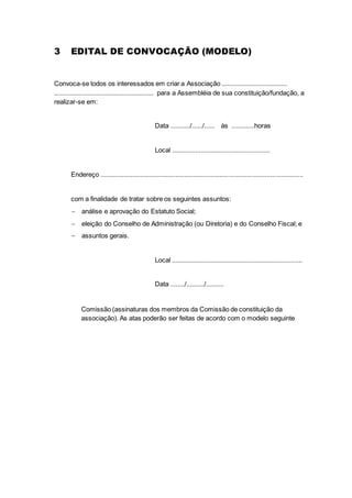 Edital de convocação | DOCX