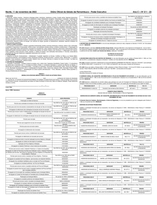 Recife, 11 de novembro de 2023 Diário Oficial do Estado de Pernambuco - Poder Executivo Ano C Ć NÀ 211 - 23
6. BIOLOGIA
1. Moléculas, células e tecidos – Estrutura e fisiologia celular: membrana, citoplasma e núcleo. Divisão celular. Aspectos bioquímicos
das estruturas celulares. Aspectos gerais do metabolismo celular. Metabolismo energético: fotossíntese e respiração. Codificação da
informação genética. Síntese protéica. Diferenciação celular. Principais tecidos animais e vegetais. Origem e evolução das células.
Noções sobre células-tronco, clonagem e tecnologia do DNA recombinante. Aplicações de biotecnologia na produção de alimentos,
fármacos e componentes biológicos. Aplicações de tecnologias relacionadas ao DNA a investigações científicas, determinação da
paternidade, investigação criminal e identificação de indivíduos. Aspectos éticos relacionados ao desenvolvimento biotecnológico.
Biotecnologia e sustentabilidade. 2. Identidade dos seres vivos – Evolução e padrões anatômicos e fisiológicos observados nos seres
vivos. Funções vitais dos seres vivos e sua relação com a adaptação desses organismos a diferentes ambientes. Embriologia, anatomia
e fisiologia humana. 3. Ecologia e ciências ambientais – Ecossistemas. Fatores bióticos e abióticos. Habitat e nicho ecológico. A
comunidade biológica: teia alimentar, sucessão e comunidade clímax. Dinâmica de populações. Interações entre os seres vivos. Ciclos
biogeoquímicos. Fluxo de energia no ecossistema. Biogeografia. Biomas brasileiros. Exploração e uso de recursos naturais. Problemas
ambientais: mudanças climáticas, efeito estufa; desmatamento; erosão; poluição da água, do solo e do ar. Conservação e recuperação de
ecossistemas. Conservação da biodiversidade. Tecnologias ambientais. Noções de saneamento básico. Noções de legislação ambiental:
água, florestas, unidades de conservação; biodiversidade. 4. Qualidade de vida das populações humanas – Aspectos biológicos da
pobreza e do desenvolvimento humano. Indicadores sociais, ambientais e econômicos. Índice de desenvolvimento humano. Principais
doenças que afetam a população brasileira: caracterização, prevenção e profilaxia. Noções de primeiros socorros. Infecções sexualmente
transmissíveis. Aspectos sociais da biologia: uso indevido de drogas; gravidez na adolescência; obesidade. Aspectos biológicos do
desenvolvimento sustentável.
7. DIREITO CONSTITUCIONAL
1. Dos princípios fundamentais. 2. Direitos e garantias fundamentais: direitos e deveres individuais e coletivos; direito à vida, à liberdade,
à igualdade, à segurança e à propriedade, direitos sociais, nacionalidade e direitos políticos; remédios constitucionais. 3. Organização do
Estado: organização político-administrativa; repartição de competências; União, Estados Federados e Municípios; Administração Pública:
disposições gerais; servidores públicos; dos militares dos Estados, do Distrito Federal e dos Territórios. 4. Organização dos Poderes:
Poder Legislativo; Poder Executivo; Poder Judiciário. 5. Defesa do Estado e das instituições democráticas. 6. Súmulas, jurisprudência
dominante dos Tribunais Superiores e legislação relacionada com os temas.
8. ATUALIDADES
1. Aspectos do Mundo Contemporâneo – Globalização, A questão migratória na Europa, Conflitos na África e no Oriente Médio,
Consciência Ambiental, Crise energética e hídrica, Mudanças Climáticas, Ameaça terrorista. 2. América Latina - MERCOSUL. 3. Cotidiano
Brasileiro: Crise econômica, movimentos sociais, Sistema Único de Saúde, reformas no sistema de ensino do Brasil, “Lei Maria da
Penha”, combate ao feminicídio, violência urbana.
9. HISTÓRIA DE PERNAMBUCO
1. Ocupação e colonização - Contatos iniciais do europeu com o nativo local, Capitanias Hereditárias, Duarte Coelho. 2. A importância
do açúcar para a economia local. 3. Formação de Olinda e Recife. 4. A presença holandesa e o governo de Maurício de Nassau. 5.
Movimentos de resistência e emancipacionistas - Formação de Quilombos, Insurreição Pernambucana (1654), Guerra dos Mascates
(1710), Revolução Pernambucana (1817), Confederação do Equador (1824), Guerra dos Cabanos (1835), Revolução Praieira (1848).
6. Pernambuco e a República. 7. Manifestações da cultura popular pernambucana – Frevo, Maracatu, culinária, festas populares. 8.
Herança Afrodescente em Pernambuco.
ANEXO II
MODELO DE ATESTADO MÉDICO PARA O TESTE DE APTIDÃO FÍSICA
Atesto que o(a) Sr.(a) ______________________________________, sexo ________________, portador(a) da Carteira de Identidade
n.º , encontra-se, no momento do presente Exame Médico, em perfeitas condições físicas para realizar o Teste de Aptidão Física previsto
nesta Portaria Conjunta, compreendendo aos testes de Flexão de Braços na barra fixa, Salto em distância, Natação, Flexão abdominal
remador e corrida.
_________________________________________________, _____/_____/_____
Local, Data
___________________________________________________________________________
Nome / CRM / Assinatura
ANEXO III
CRONOGRAMA
EVENTO DATA PROVÁVEL
Publicação do Edital de Abertura 11/11/2023
Período para solicitação de Isenção da Taxa de Inscrição
Das 9h00 do dia 13/11 até as 12h00 do dia
17/11/2023
Período para envio dos documentos comprobatórios da Isenção da Taxa de Inscrição
Das 9h00 do dia 13/11 até as 17h00 do dia
17/11/2023
Divulgação do deferimento das solicitações de isenção da taxa de inscrição 28/11/2023
Período para recurso contra o indeferimento da solicitação de isenção da taxa de
inscrição
Das 0h00 de 29/11 às 23h59 01/12/2023
Divulgação do deferimento da solicitação de isenção da taxa de inscrição pós-recurso 07/12/2023
Período para inscrição
Das 9h00 do dia 13/11 até as 23h59 do dia
13/12/2023
Período para pagamento da taxa de inscrição
De 13/11 a 14/12/2023
Observado o horário de compensação
bancária
Período para envio de laudo médico
Das 9h do dia 13/11 até as 23h59 do dia
14/12/2023
Divulgação do deferimento das inscrições 19/12/2023
Período para recurso contra o indeferimento da inscrição
Das 0h00 do dia 20/12 até as 23h59 do dia
22/12/2023
Divulgação do deferimento da inscrição pós-recurso 29/12/2023
Divulgação do Edital de horário e local de realização da prova Objetiva e Redação 10/01/2024
Divulgação do Cartão de informação do candidato 15/01/2024
Aplicação da Prova Objetiva e Redação 21/01/2024
Divulgação do Gabarito Preliminar e do(s) Caderno(s) de questões 21/01/2024
Período para recurso contra o Gabarito Preliminar e o Caderno de Questões
Das 0h00 do dia 22/01 até as 23h59 do dia
24/01/2024
Divulgação do edital de Pareceres dos Recursos Deferidos contra o Gabarito Preliminar,
do Gabarito pós-recursos, das folhas de respostas da Prova Objetiva e do Resultado da
Prova Objetiva - Preliminar
16/02/2024
Período para recurso contra o resultado da Prova Objetiva - Preliminar
Das 0h00 do dia 19/02 até as 23h59
21/02/2024
Divulgação do resultado da Prova Objetiva - pós-recursos e do Gabarito Definitivo 26/02/2024
Divulgação dos candidatos habilitados para a correção da Prova de Redação 27/02/2024
Divulgação do resultado preliminar da Prova de Redação 01/03/2024
Período para recurso contra o resultado preliminar da Prova de Redação
Das 0h00 do dia 04/03 até as 23h59 do dia
06/03/2024
Divulgação do parecer dos recursos contra o resultado preliminar da Prova de Reda-
ção e resultado definitivo
25/03/2024
Divulgação da Convocação dos candidatos habilitados para a Avaliação Médica 09/04/2024
Divulgação do Cartão de Informação do Candidato para a Avaliação Médica 12/04/2024
Realização da Avaliação Médica No período de 18/04 a 25/04/2024
Divulgação do resultado preliminar da Avaliação Médica 29/04/2024
Período para recurso contra o resultado da Avaliação Médica 30/04 a 03/05/2024
Divulgação do resultado definitivo da Avaliação Médica 08/05/2024
Divulgação dos candidatos habilitados para os Exames de Aptidão Física 08/05/2024
Divulgação do Cartão de Informação do Candidato para os Exames de Aptidão
Física
13/05/2024
Realização dos Exames de Aptidão Física No período de 17/05 a 31/05/2024
Divulgação do resultado preliminar dos Exames de Aptidão Física 04/06/2024
Período para recurso contra o resultado dos Exames de Aptidão Física
Das 00h00 do dia 05/06 até as 23h59 do
dia 07/06/2024
Divulgação do parecer do recurso e resultado definitivo dos Exames de Aptidão Física 14/06/2024
Divulgação dos candidatos habilitados para a Avaliação Psicológica 14/06/2024
Divulgação do Cartão de Informação do Candidato para a Avaliação Psicológica 24/06/2024
Realização da Avaliação Psicológica No período de 30/06 20/07/2024
Divulgação do resultado preliminar da avaliação psicológica 06/08/2024
Realização da Entrevista Devolutiva 18/08/2024
Período para recurso contra o resultado da Avaliação Psicológica
Das 0h00 do dia 19/08 até as 23h59 do dia
21/08/2024
Divulgação do parecer do recurso contra o resultado da Avaliação Psicológica e do
resultado da Avaliação Psicológica pós-recurso
03/09/2024
Divulgação do resultado final da 1ª etapa do concurso 04/09/2024
A SECRETÁRIA DE ADMINISTRAÇÃO no uso de suas atribuições e tendo em vista o disposto no Decreto nº 44.051, de 18 de janeiro
de 2017, RESOLVE:
Nº 4.451-Designar a servidora Gabriela de Brito Araujo Farias, matrícula 366.423-6, como Agente de Contratação 02 – AC 02, Nível 1,
da Central de Licitações do Estado, da Secretaria de Administração - SAD, no período de 01 de novembro a 24 de abril de 2024, durante
a ausência de seu titular, André Luiz Tavares dos Santos, matrícula nº 324.649-3.
Ana Maraíza de Sousa Silva
Secretária de Administração
A SECRETÁRIA EXECUTIVA DE GESTÃO DE PESSOAS, no uso das atribuições que lhe confere a Portaria SAD nº. 1000, de 16 de
abril de 2014, e considerando o disposto no Decreto nº. 39.842, de 19 de setembro de 2013, RESOLVE:
Nº 4.452-Considerar autorizado o afastamento do requerente BRUNO GUIMARÃES DE FREITAS, matrícula nº 252.820-7, para participar
do “NEFRO OSSO 2023”, no período de 17 a 18.11.2023, em Recife-PE, sem ônus para o Estado de Pernambuco.
Nº 4.453-Tornar sem efeito a Portaria SAD nº 4.388, publicada no Diário Oficial do Estado - D.O.E de 07/11/2023, no que concerne ao
servidor TIAGO INGLÊS LIMA DE OLIVEIRA, matrícula nº 302.989-1, da Secretaria de Educação.
Luciana Oliveira Pires
Secretária Executiva de Gestão de Pessoas
O GERENTE GERAL DE CADASTRO, MOVIMENTAÇÃO E FOLHA DE PAGAMENTO DO ESTADO, no uso das atribuições que lhe
confere a Portaria SAD nº. 1000, do dia 16 de abril de 2014 e considerando o disposto na Lei Complementar nº 396, de 30 de novembro
de 2018, RESOLVE:
Nº 4.454-Autorizar o afastamento do servidor abaixo para participar do Curso de Formação de Profissional referente ao concurso de
Delegado Policia Civil do Estado da Bahia, a partir 23/10/2023 à 20/01/2024, com opção pela remuneração do seu órgão de origem.
PROCESSO SEI Nº SERVIDOR MATRÍCULA ÓRGÃO
3900000930000171/2023-22 Fernando José de Barros Silva Sobrinho 387.444-3 PCPE/SDS
ROBERTO MAIA PIMENTEL
Gerente Geral de Cadastro, Movimentação e Folha de Pagamento
DESPACHOS DO GERENTE GERAL DE CADASTRO, MOVIMENTAÇÃO E FOLHA DE PAGAMENTO DO ESTADO DO DIA 10 DE
NOVEMBRO DE 2023.
O Gerente Geral de Cadastro, Movimentação e Folha de Pagamento, no uso da competência que lhe é delegada pela Portaria nº
1.000, de 16 de Abril de 2014, RESOLVE:
DISPENSA DE ESTÁGIO PROBATÓRIO
Indeferir, a solicitação formulada pelo (a) requerente, nos termos do Despacho nº 2044 - SAD/GGAJU e Nota Técnica nº 1235/2023 -
SAD/GGAJU.
PROCESSO SEI Nº SERVIDOR MATRÍCULA ÓRGÃO
1400005253.000259/2023-84
HORTENCIA MARIA FERNANDES BIT-
TENCOURT
462.295-2
SECRETARIA DE EDUCAÇÃO
E ESPORTES
Indeferir, a solicitação formulada pelo (a) requerente, nos termos do Despacho nº 1979 - SAD/GGAJU e Nota Técnica nº 1235/2023 -
SAD/GGAJU.
PROCESSO SEI Nº SERVIDOR MATRÍCULA ÓRGÃO
1400005706.002555/2023-44 EWANDO JOSE DE SOUSA 461.805-0
SECRETARIA DE EDUCAÇÃO
E ESPORTES
Indeferir, a solicitação formulada pelo (a) requerente, nos termos do Despacho nº 1976 - SAD/GGAJU e Nota Técnica nº 1235/2023 -
SAD/GGAJU.
PROCESSO SEI Nº SERVIDOR MATRÍCULA ÓRGÃO
1400005509.002185/2023-71 MARIA VIVIANE DE MELO SILVA 460.117-3
SECRETARIA DE EDUCAÇÃO
E ESPORTES
Indeferir, a solicitação formulada pelo (a) requerente, nos termos do Despacho nº 1994 - SAD/GGAJU e Nota Técnica nº 1235/2023 -
SAD/GGAJU.
PROCESSO SEI Nº SERVIDOR MATRÍCULA ÓRGÃO
1400005253.000146/2023-89 JACQUELINE MARIA PIRES DO AMARAL 461.480-1
SECRETARIA DE EDUCAÇÃO
E ESPORTES
Indeferir, a solicitação formulada pelo (a) requerente, nos termos do Despacho nº 1991 - SAD/GGAJU e Nota Técnica nº 1235/2023 -
SAD/GGAJU.
PROCESSO SEI Nº SERVIDOR MATRÍCULA ÓRGÃO
1400005336.002339/2023-54 ANDRÉ LUIZ FRANÇA DOURADO 461.327-9
SECRETARIA DE EDUCAÇÃO E
ESPORTES
Indeferir, a solicitação formulada pelo (a) requerente, nos termos do Despacho nº 1995 - SAD/GGAJU e Nota Técnica nº 1235/2023 -
SAD/GGAJU.
PROCESSO SEI Nº SERVIDOR MATRÍCULA ÓRGÃO
1400005526.001044/2023-23 PAULO HENRIQUE AMORIM FRANÇA 461.977-3
SECRETARIA DE EDUCAÇÃO E
ESPORTES
Indeferir, a solicitação formulada pelo (a) requerente, nos termos do Despacho nº 1999 - SAD/GGAJU e Nota Técnica nº 1235/2023 -
SAD/GGAJU.
PROCESSO SEI Nº SERVIDOR MATRÍCULA ÓRGÃO
1400005293.003689/2023-81 LARA CARVALHO ASSUNÇÃO E SOUZA 460.655-8
SECRETARIA DE EDUCAÇÃO E
ESPORTES
Indeferir, a solicitação formulada pelo (a) requerente, nos termos do Despacho nº 2000 - SAD/GGAJU e Nota Técnica nº 1235/2023 -
SAD/GGAJU.
PROCESSO SEI Nº SERVIDOR MATRÍCULA ÓRGÃO
1400005509.002010/2023-64 WELLINGTON RODRIGUES FAUSTINO 463.189-7
SECRETARIA DE EDUCAÇÃO E
ESPORTES
 