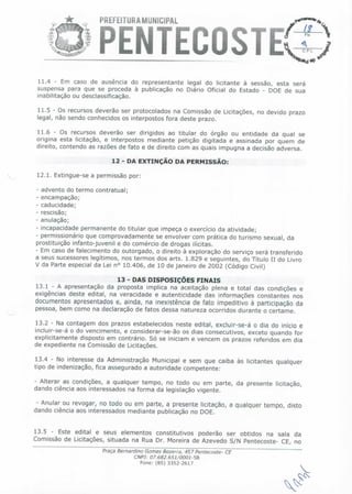 Edital dos motoristas