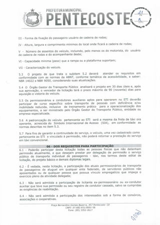 Edital dos motoristas